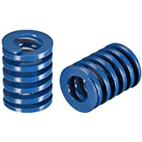 sourcing map 20x25mm largo espiral estampado carga ligera molde de compresión resorte rectangular azul 2 unids